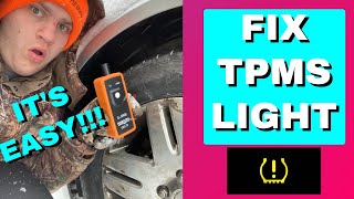 How to Reset TPMS Tire Pressure Monitoring System on GM Chevy Vehicles [upl. by Anrol]