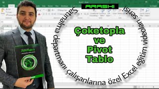 SATINALMA DEPARTMANI ÇALIŞANLARINA ÖZEL EXCEL EĞİTİM SERİSİ5 ÇOKETOPLA VE PİVOT TABLO [upl. by Cari]