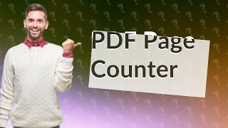 Is there a software to count PDF pages [upl. by Nashom]