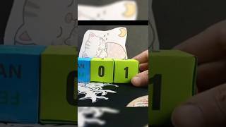 Diy Paper Desk Calendar 📆 Easy Paper Craft art shortvideo papercraft diy [upl. by Bedad675]