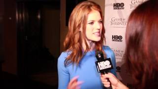 Rose Leslie  Game of Thrones The Exhibition [upl. by Yramanna]