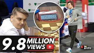 Magnus Carlsen arrives 230 mins late for a 3 minute game  World Blitz 2022 [upl. by Telrats541]