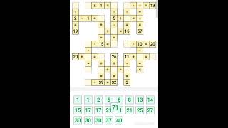 Math Puzzle  Cross Math Puzzle  22 June 2024 [upl. by Heaps]