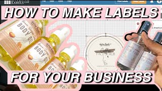 HOW TO MAKE YOUR OWN LABELS FOR YOUR BUSINESS  HOW TO MAKE LABELS FOR PRODUCTS [upl. by Rehptosirhc940]