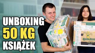 Kupiliśmy 50 kg książek  UNBOXING książki na wagę  Strefa Czytacza [upl. by Schaab418]