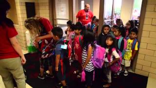 Round Lake School District 116 kindergarten students first day [upl. by Lipfert]