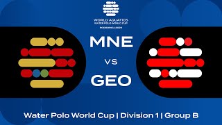 LIVE  Montenegro vs Georgia  Water Polo World Cup 2023  Group B [upl. by Ecyla]