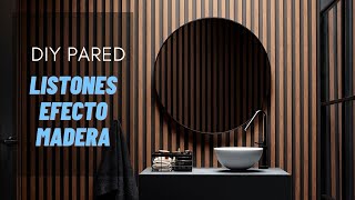 Como Instalar PANELES DECORATIVOS para pared efecto madera [upl. by Aleinad949]