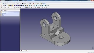 FreeCAD Tutorial 04  Lagerbock [upl. by Small]