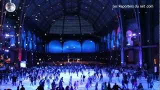 Patinoire à Paris au GrandPalais [upl. by Acimak]