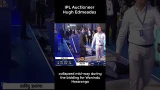 IPL auctioneer Hugh Edmeades collapses during the IPL 2022 mega auction [upl. by Ajna]