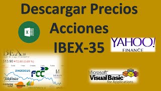 Macros Excel – VBA 3 Descargar Cotizaciones del IBEX35 desde Yahoo Finance [upl. by Mina]