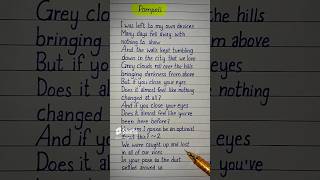 and the walls kept tumbling down lyrics  pompeii lyrics [upl. by Ahsenahs]