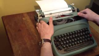 Underwood Olivetti Studio 44 typewriter SOLD [upl. by Seto473]