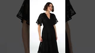 Timeless Elegance Madeline Maxi Dress in Black  TryOn [upl. by Zigmund]