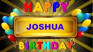 Joshua  Animated Cards  Happy Birthday [upl. by Lavotsirc]