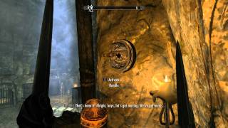 Skyrim  Korvanjund Korvanjund Halls how to open the gate [upl. by Waal]