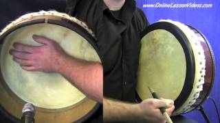 Bodhrán Lessons  HD Slip Jig Rhythms  Part 1  by Chris Weddle [upl. by Arelus]