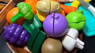 LETS PLAY ODDLY SATISFYING 🔪CUTTING VEGETABLES amp FRUITS🧅🍅🍄🥔🌽🍊 ASMR youtubers toys [upl. by Festus]