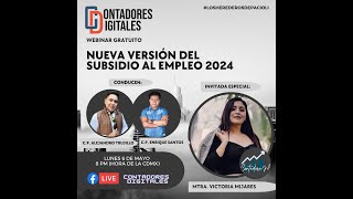 NUEVO SUBSIDIO AL EMPLEO 2024 [upl. by Odnama441]