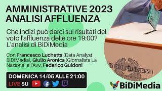 Amministrative 2023 lanalisi dellaffluenza delle 19 [upl. by Gold]