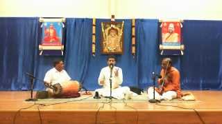 Carnatic Music Concert by Vid K V Krishna Prasad at SKV Temple SJ [upl. by Nolla875]