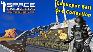 Space Engineers Experiments Visual Ore Collection [upl. by Aihsram]