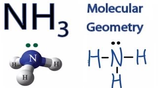 NH3 Molecular Geometry  Shape and Bond Angles Ammonia [upl. by Savory]