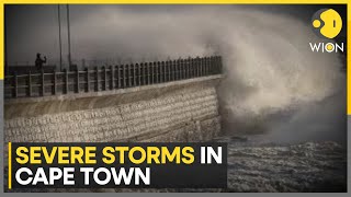 South Africa Cape Town is hit by more storms people displaced by floods and damage  WION [upl. by Rodrick]