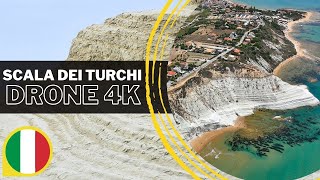 SCALA DI TURCHI SICILY  DRONE 4K [upl. by Schecter]