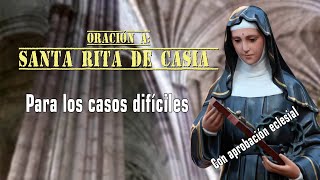 Tienes Causas imposibles Has la Oración a Santa Rita de Casia [upl. by Eimarrej]