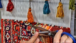 Persian Rug Weaving Magic❤️ [upl. by Laflam]