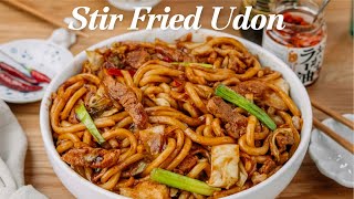 30 minute Spicy Stir Fry Udon Noodles  Udon Noodle Recipe  Stir Fried Udon recipe  정말 맛있음 볶음우동 [upl. by Larson70]