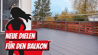 Neue WPCDielen für den Balkon verlegen  Bauhelden [upl. by Durning62]