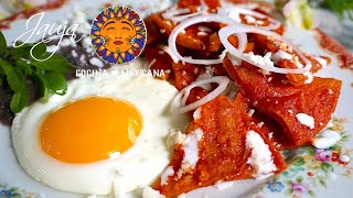 Los Más Sabrosos Chilaquiles Rojos de Rancho [upl. by Aitak52]