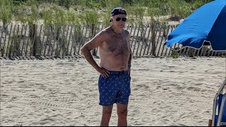 President Biden Goes Shirtless While Relaxing on Beach [upl. by Ceil376]