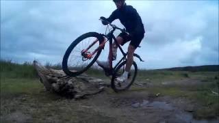 Carrera Sulcata Mountain Biking Uphill Weston Super Mare Sand Point Descent [upl. by Ailuj]