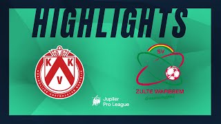 KV Kortrijk  SV Zulte Waregem moments forts [upl. by Lombardo]