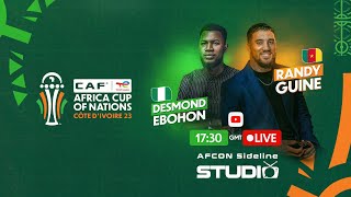 AFCON Sideline Studio  Nigeria vs Cameroon Round of 16 [upl. by Licec]