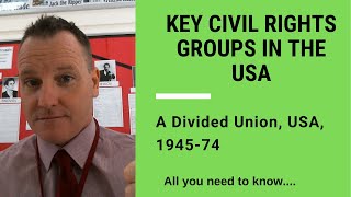 Key Civil Rights groups  a brief explanation [upl. by Adlemi559]