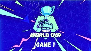 FORTNITE WORLD CUP SOLO FINALS GAME 1 [upl. by Aletta639]