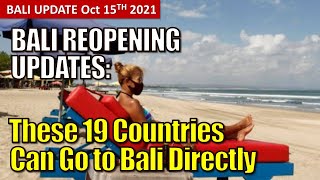 Bali reopening 19 countries can fly direct to bali [upl. by Janiuszck]