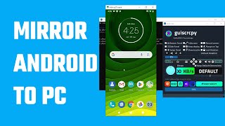 Mirror Android to PC using Scrcpy android pc scrcpy [upl. by Dougald]