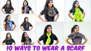 10 Easy Ways To Wear A Scarf in 6 minutes [upl. by Ellemac]