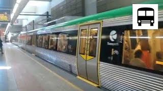 Transperth Trains BSeries EMU Batch One  Arriving EsplanadeElizabeth Quay Station 6Car [upl. by Joletta799]