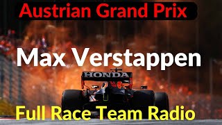 Max Verstappen FULL RACE Team Radio Austrian Grand Prix Live Timings amp Driver Tracker [upl. by Itsym]