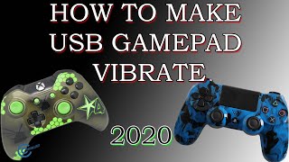 Make any usb gamepad controller vibrate while gaming on pc 2020 and beyond [upl. by Delbert]