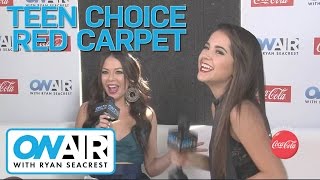 Janel Parrish Talks Karaoke at Teen Choice Awards  On Air with Ryan Seacrest [upl. by Sirhc]