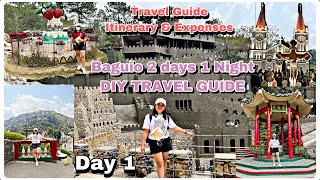 BAGUIO CITY tour Day 1DIY 2days and 1 night Travel GuideITINERARY amp EXPENSES  Irene Nicer [upl. by Yadnil979]