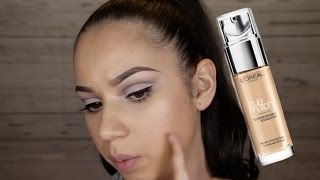 LOreal True Match foundation  Review amp Wear Test on Oily Skin  ChristineMUA [upl. by Ard]